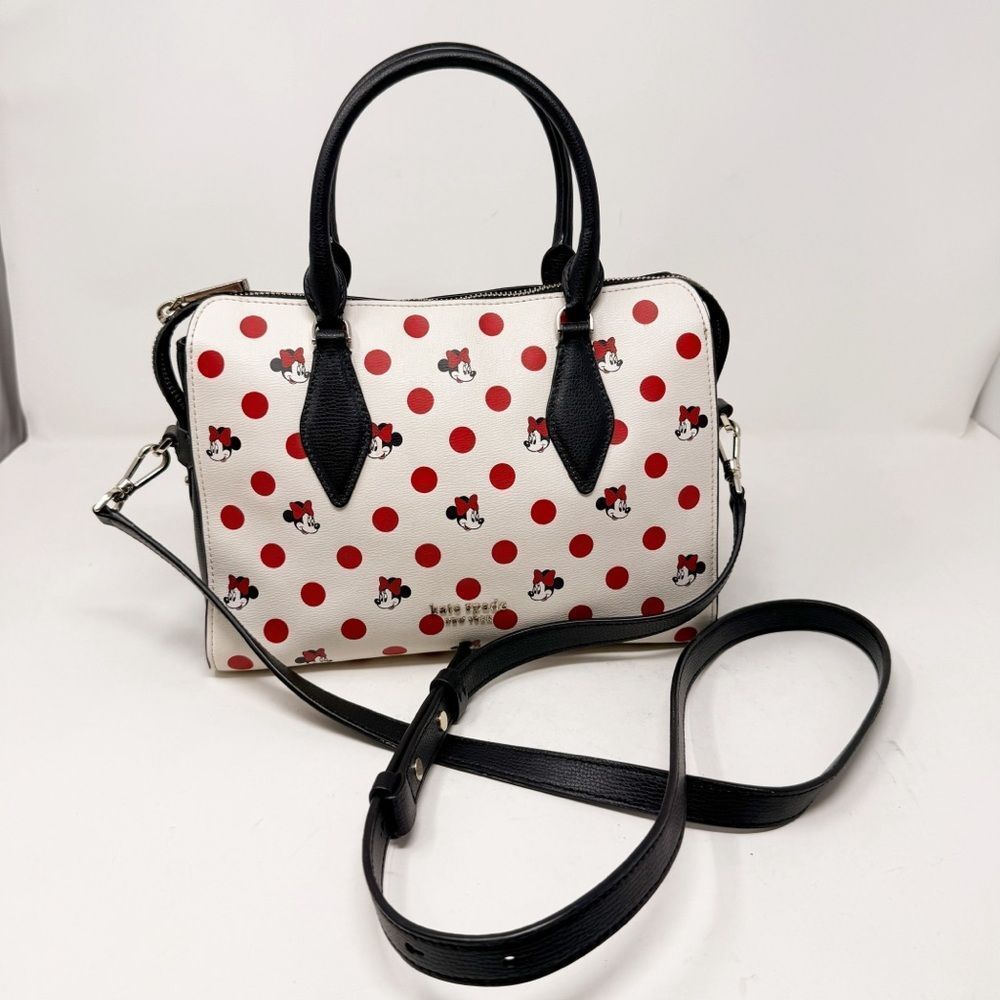 Rare Kate Spade X Disney Minnie Mouse Polka Dot Satchel Crossbody